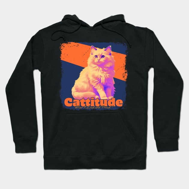 Cattitude Hoodie by Rabeldesama